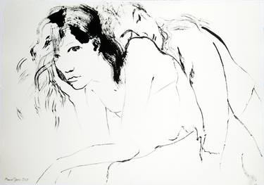 Original Expressionism Mortality Drawings by Marcel Garbi