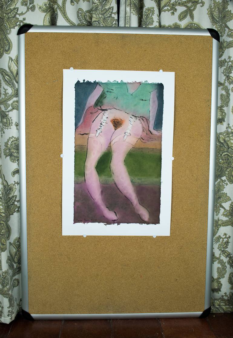 Original Expressionism Erotic Drawing by Marcel Garbi
