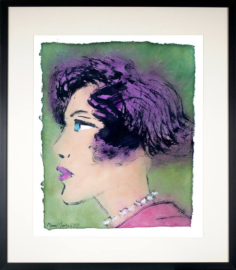 Original Portrait Painting by Marcel Garbi