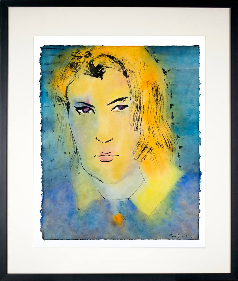 Original Portrait Painting by Marcel Garbi