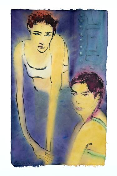 Original Minimalism Women Paintings by Marcel Garbi