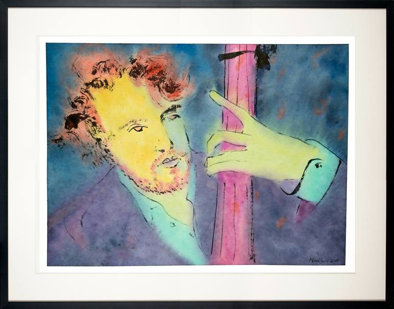 Original Expressionism Music Drawing by Marcel Garbi