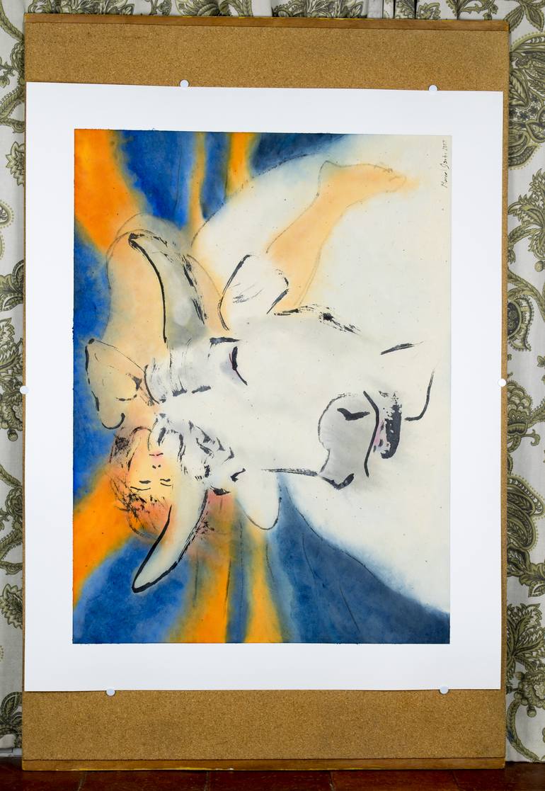 Original Expressionism Other Painting by Marcel Garbi