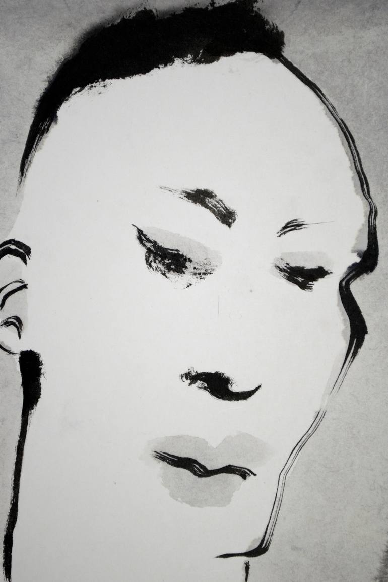 Original Expressionism Men Drawing by Marcel Garbi