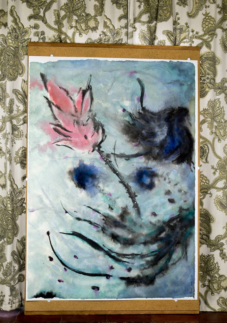 Original Expressionism Nature Painting by Marcel Garbi