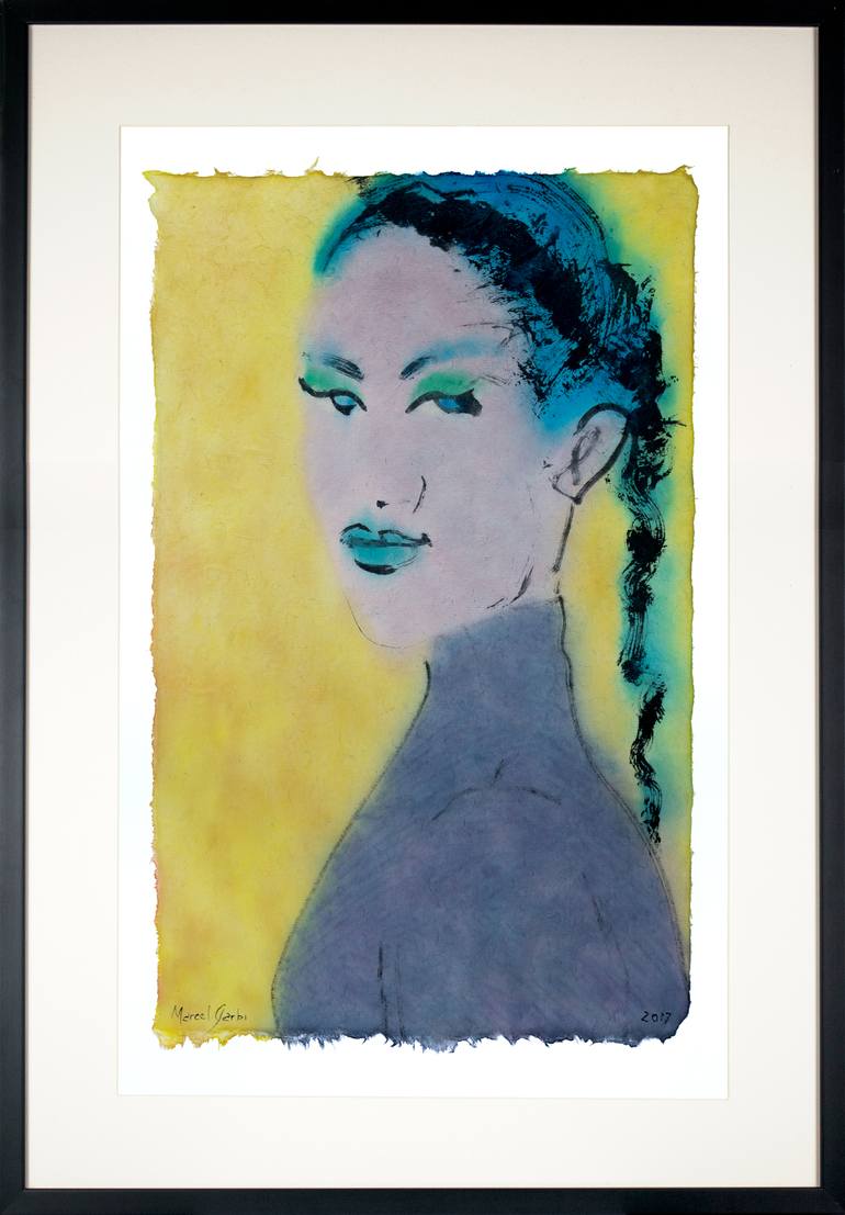 Original Portrait Painting by Marcel Garbi