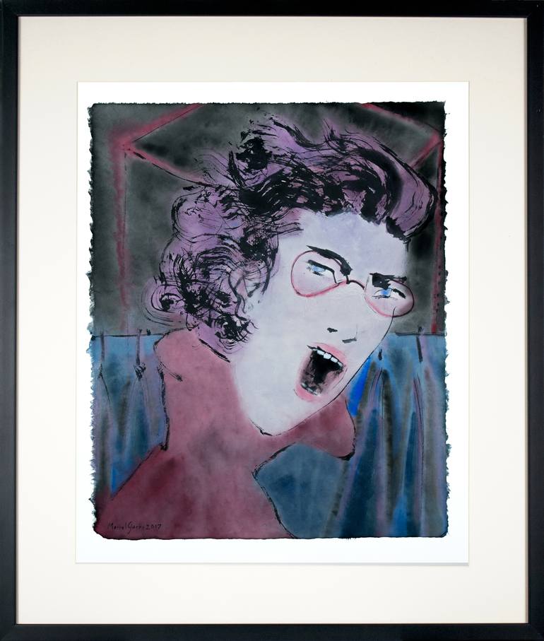 Original Portrait Painting by Marcel Garbi