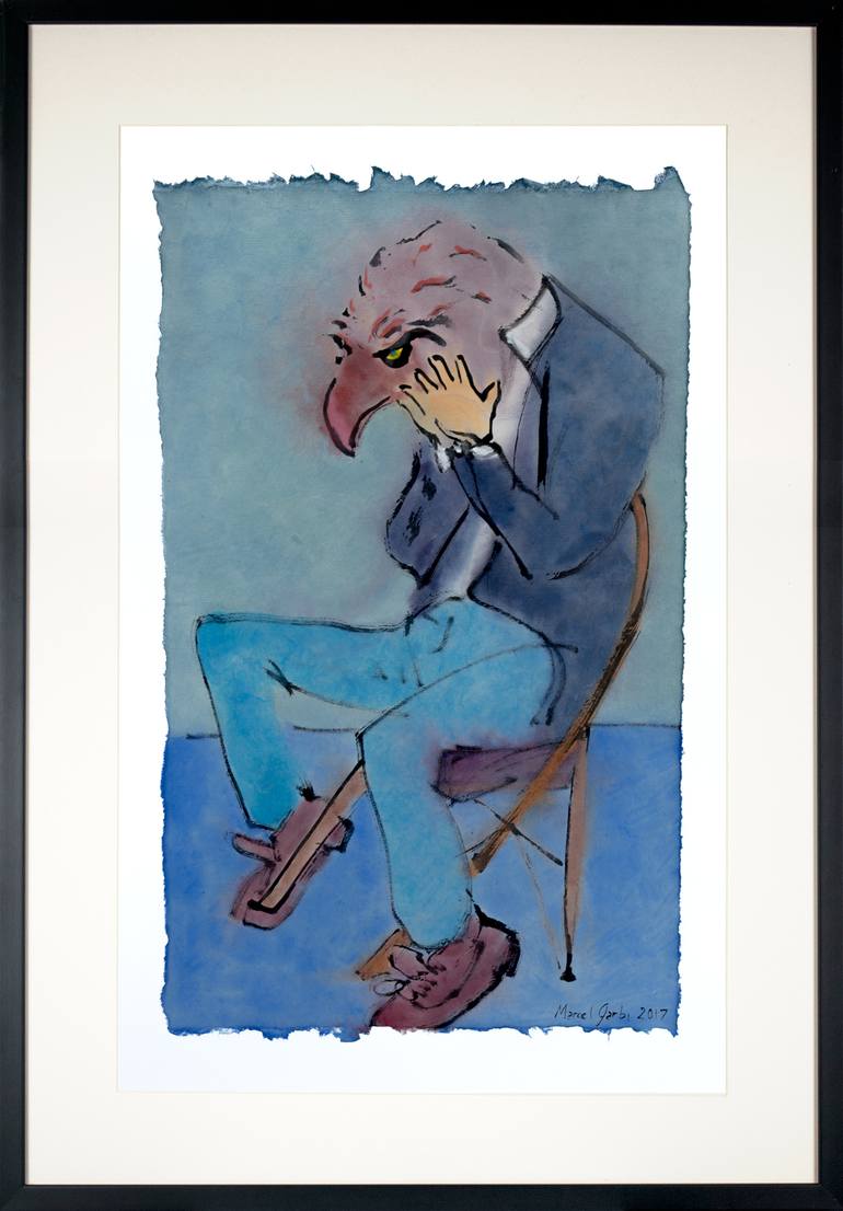 Original Expressionism Political Painting by Marcel Garbi