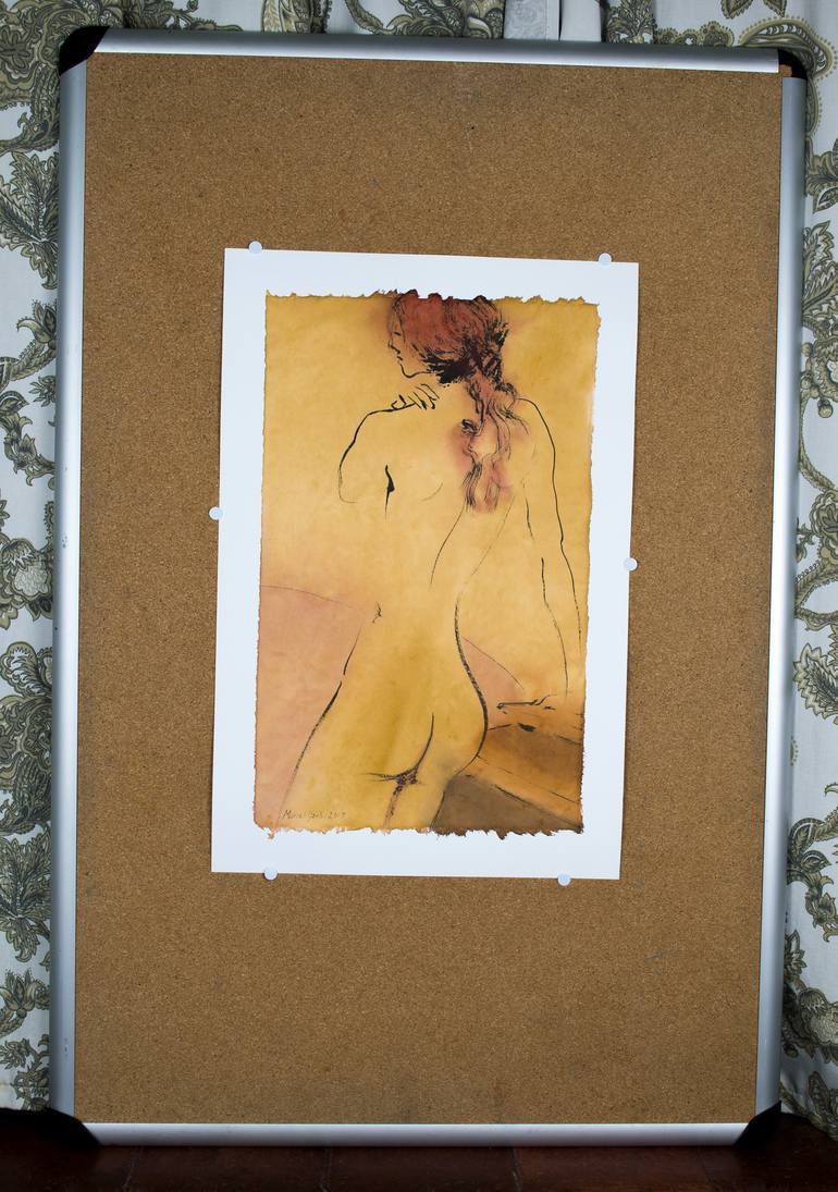 Original Nude Drawing by Marcel Garbi