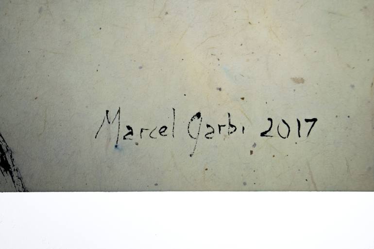 Original Expressionism People Painting by Marcel Garbi