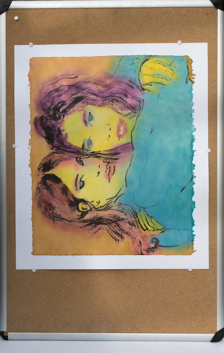 Original Modern Love Painting by Marcel Garbi