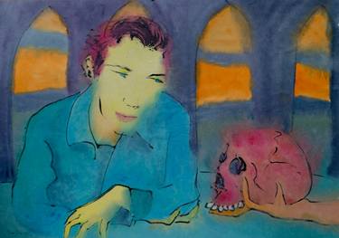 Original Expressionism Mortality Paintings by Marcel Garbi