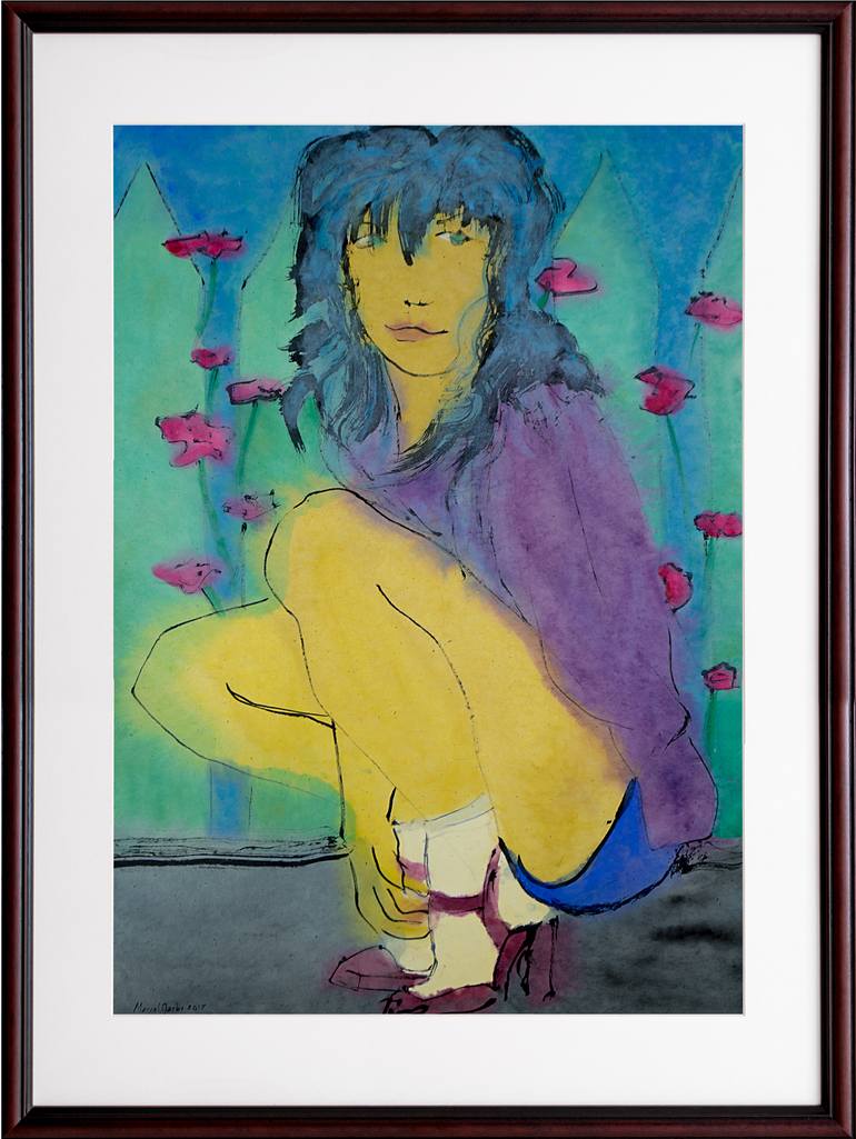 Original Women Painting by Marcel Garbi