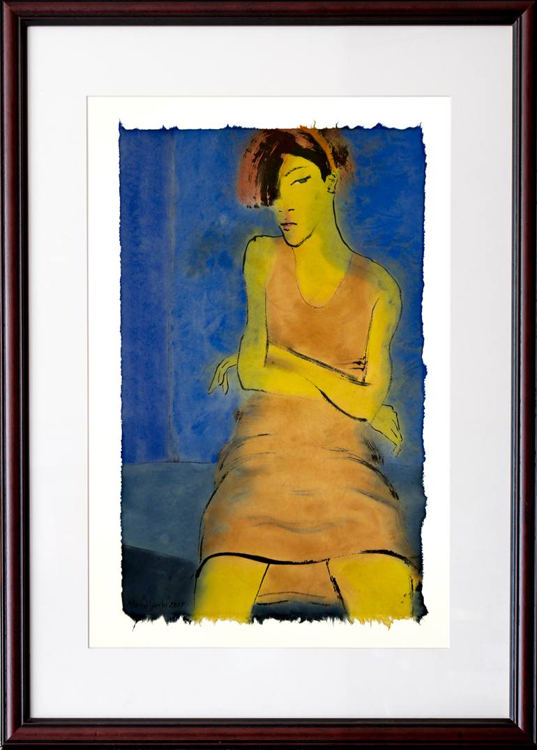 Original Expressionism Erotic Painting by Marcel Garbi