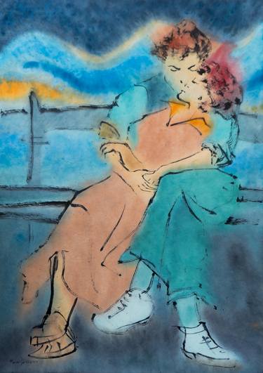 Original Expressionism Love Paintings by Marcel Garbi