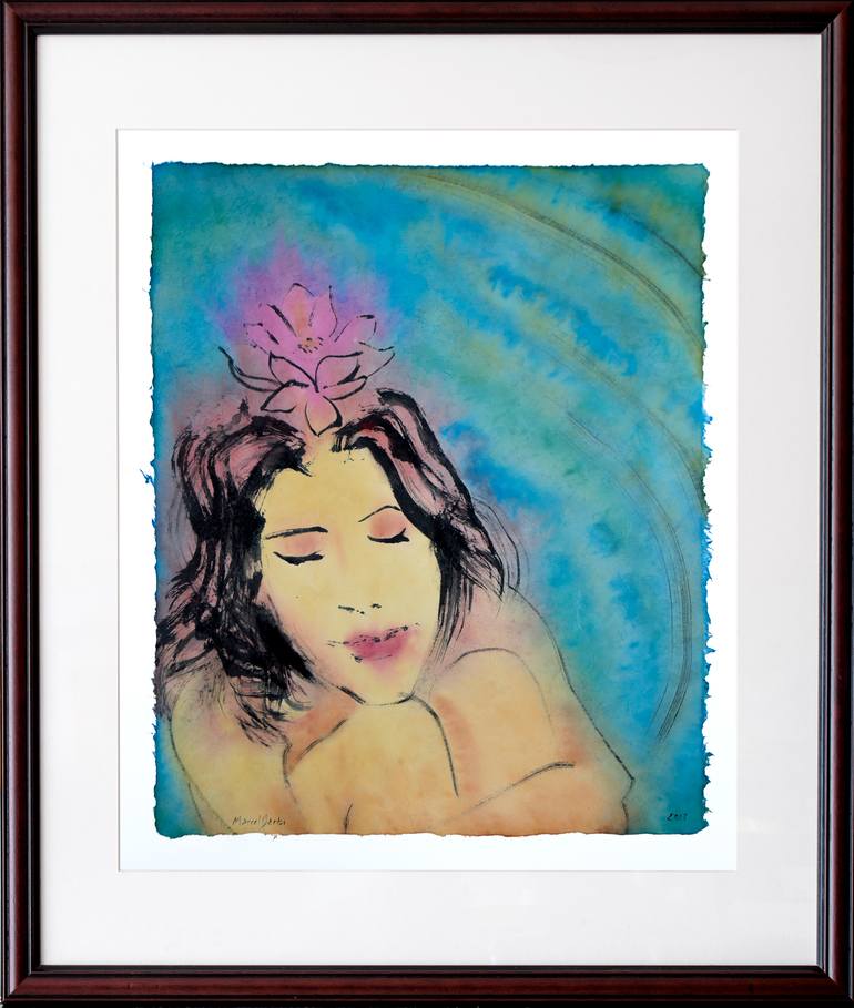Original Expressionism Religious Painting by Marcel Garbi