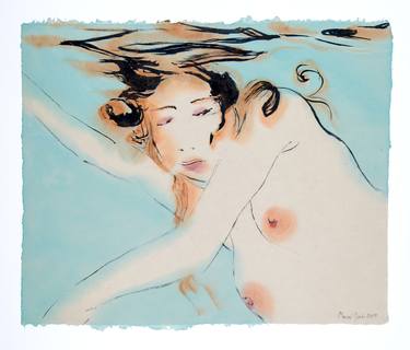 Original Expressionism Nude Paintings by Marcel Garbi