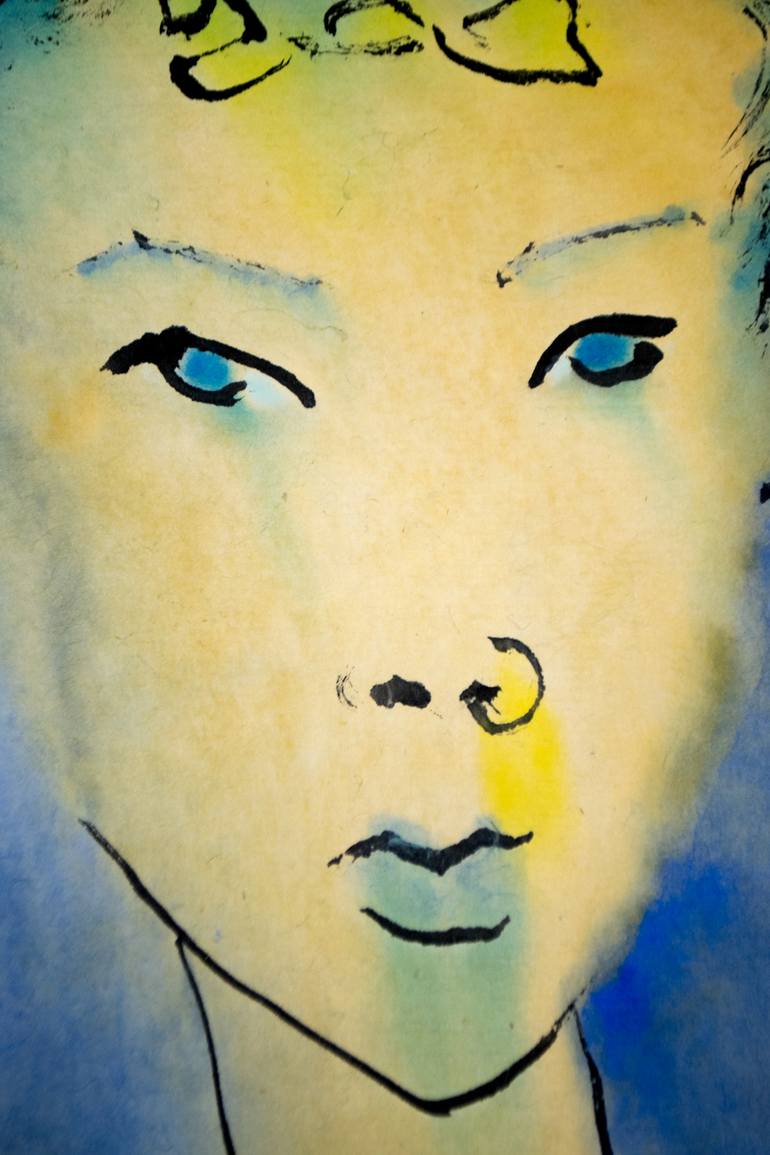 Original Expressionism Fashion Painting by Marcel Garbi