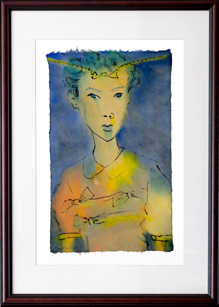 Original Expressionism Fashion Painting by Marcel Garbi