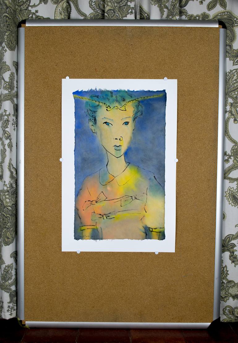 Original Expressionism Fashion Painting by Marcel Garbi