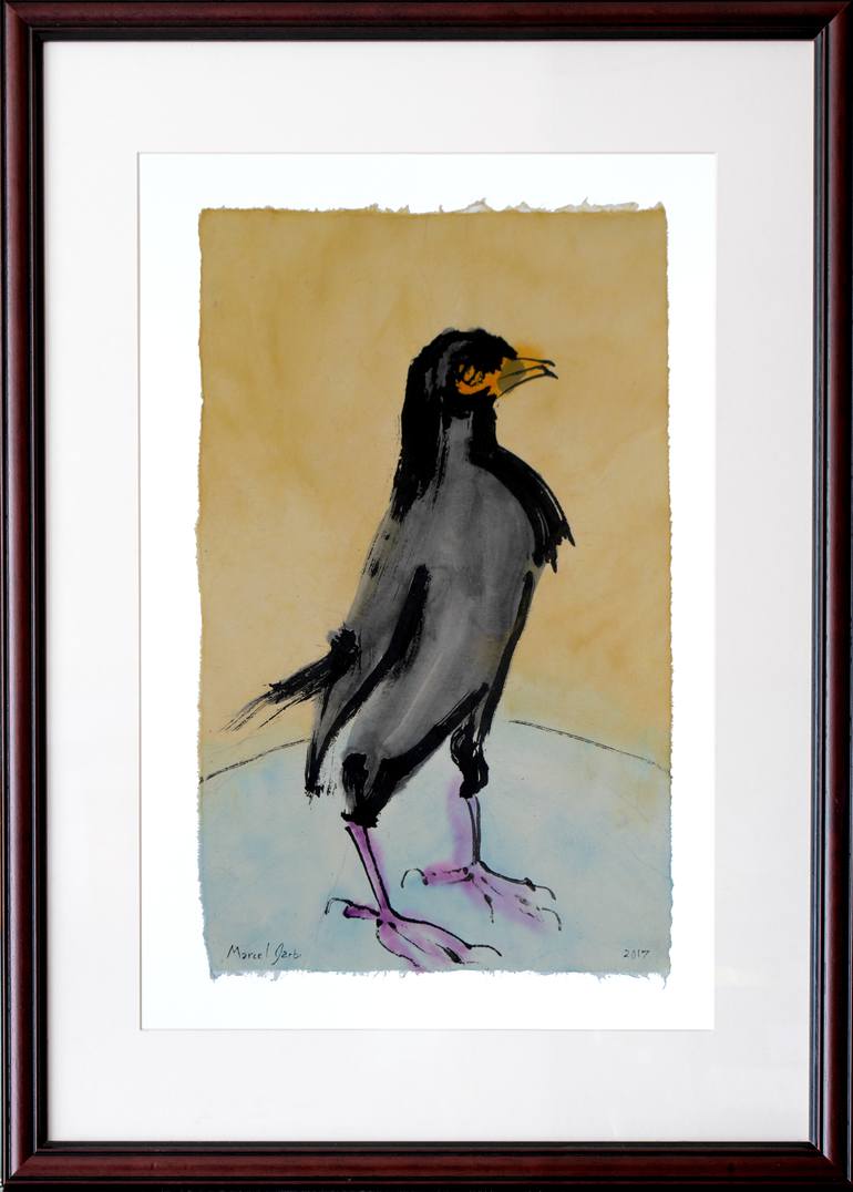 Original Expressionism Animal Painting by Marcel Garbi