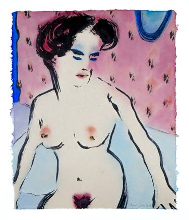 Original Expressionism Nude Paintings by Marcel Garbi