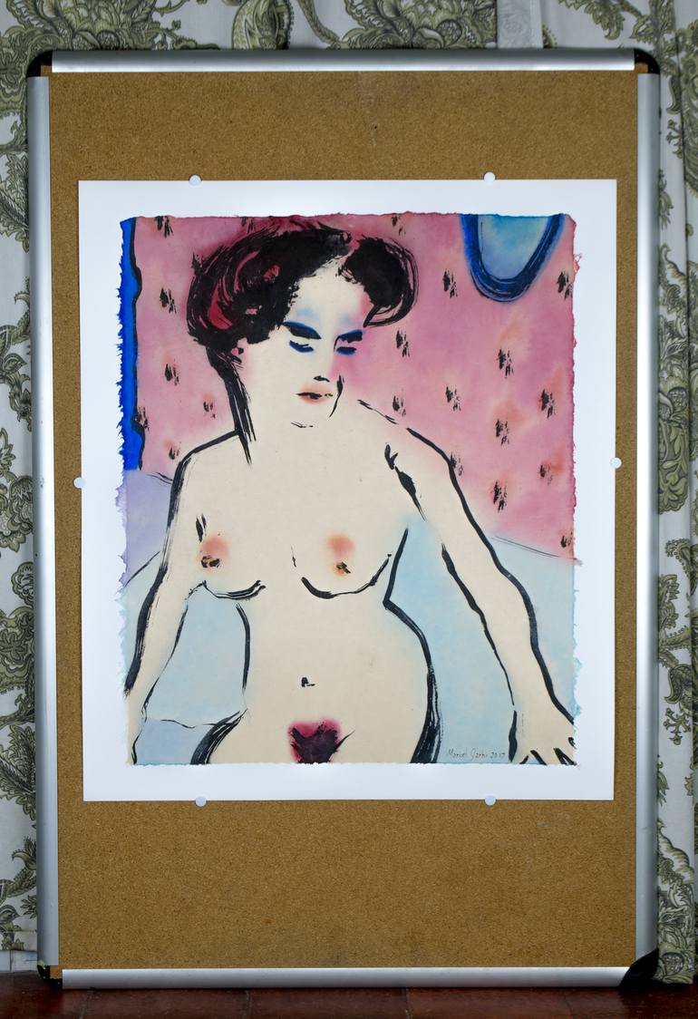 Original Nude Painting by Marcel Garbi