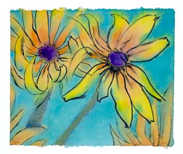 Original Floral Paintings by Marcel Garbi