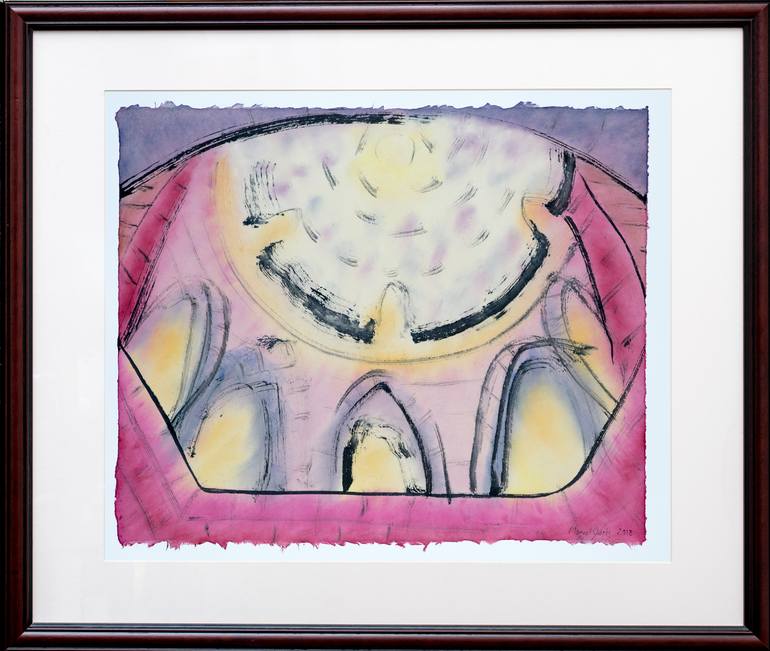 Original Expressionism Architecture Painting by Marcel Garbi