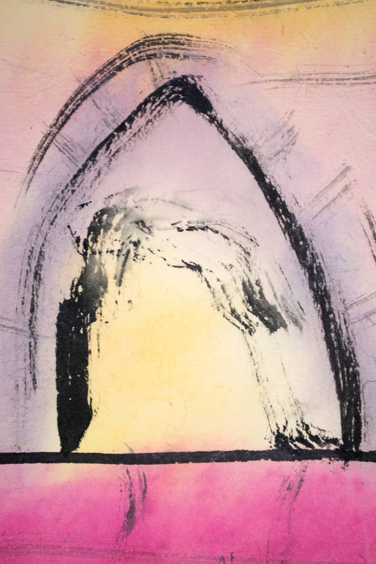 Original Expressionism Architecture Painting by Marcel Garbi