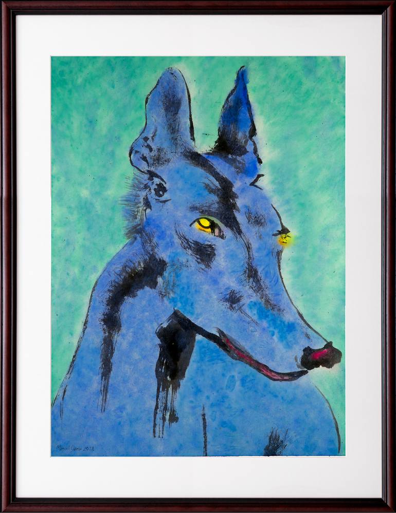 Original Expressionism Animal Painting by Marcel Garbi