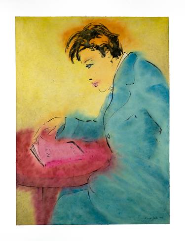 Original Expressionism Men Paintings by Marcel Garbi
