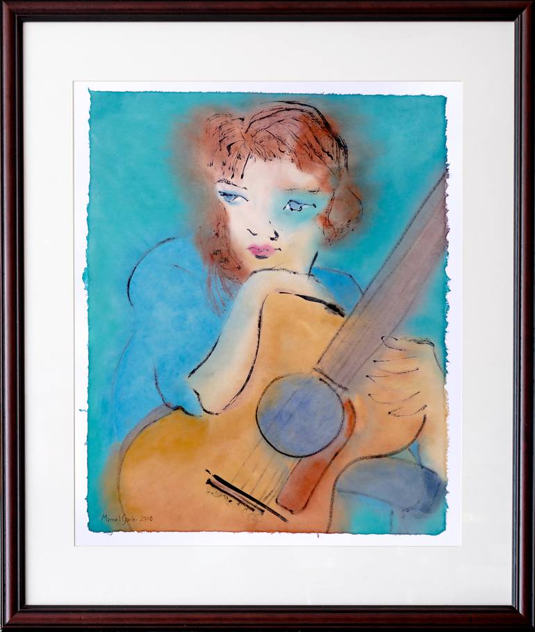 Original Expressionism Music Painting by Marcel Garbi