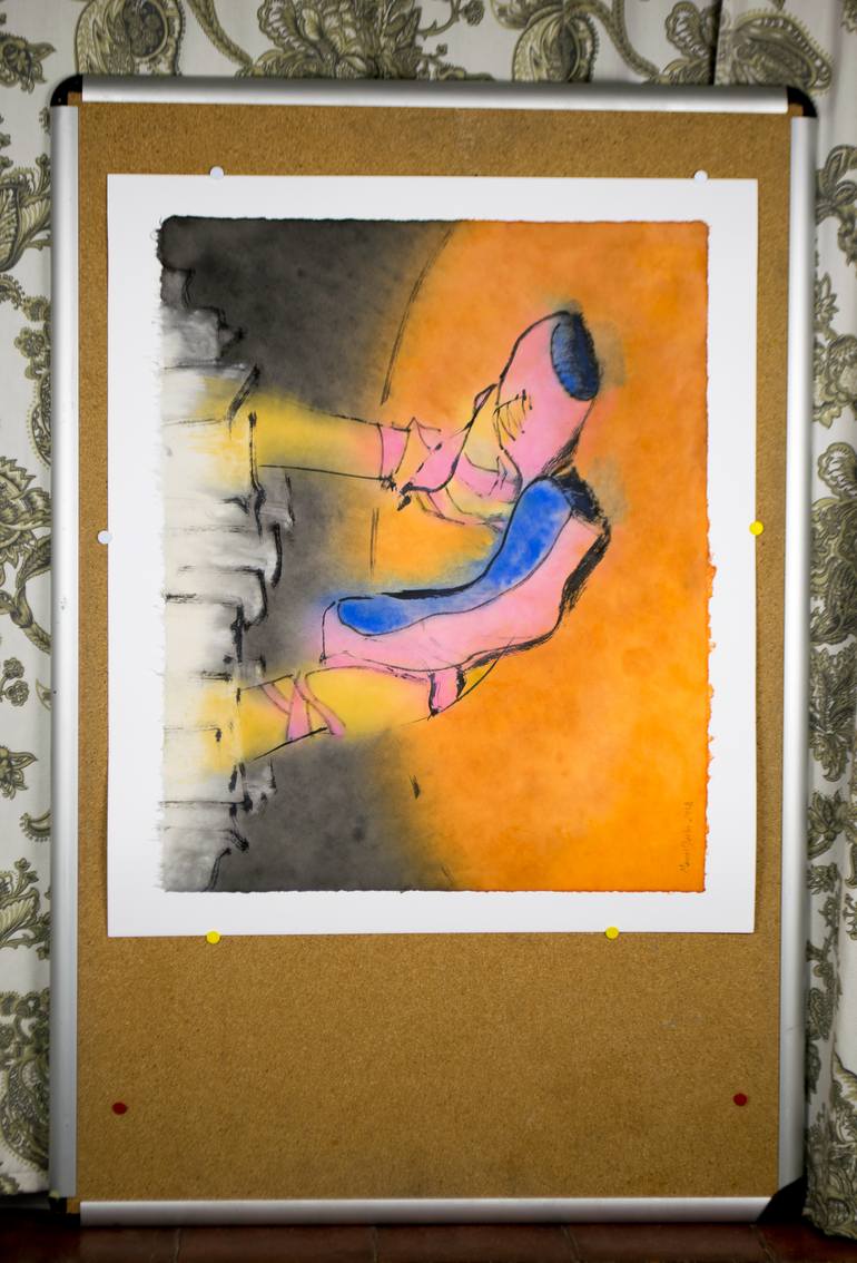 Original Expressionism Performing Arts Painting by Marcel Garbi