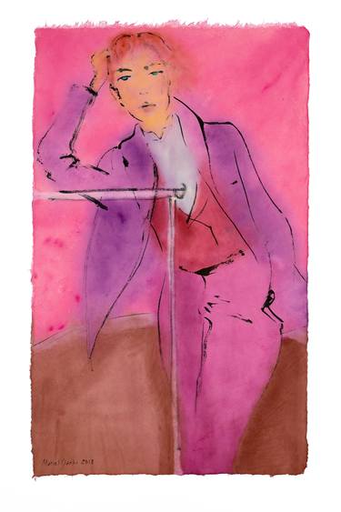 Original Expressionism Fashion Paintings by Marcel Garbi