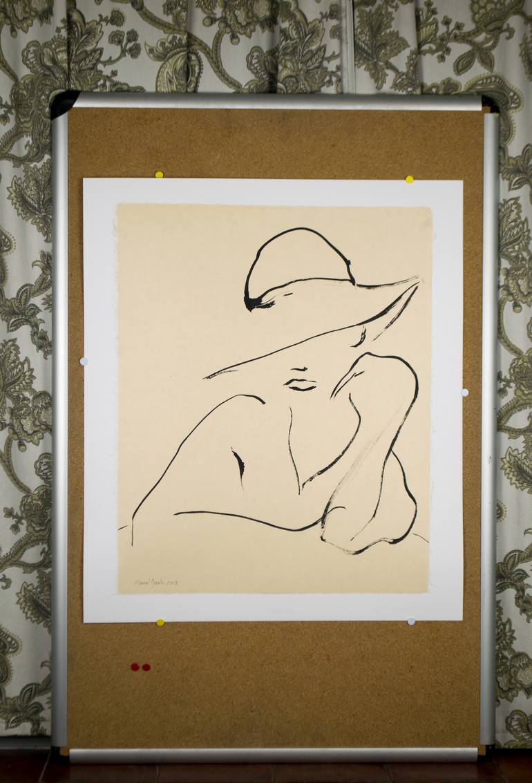 Original Expressionism Fashion Drawing by Marcel Garbi