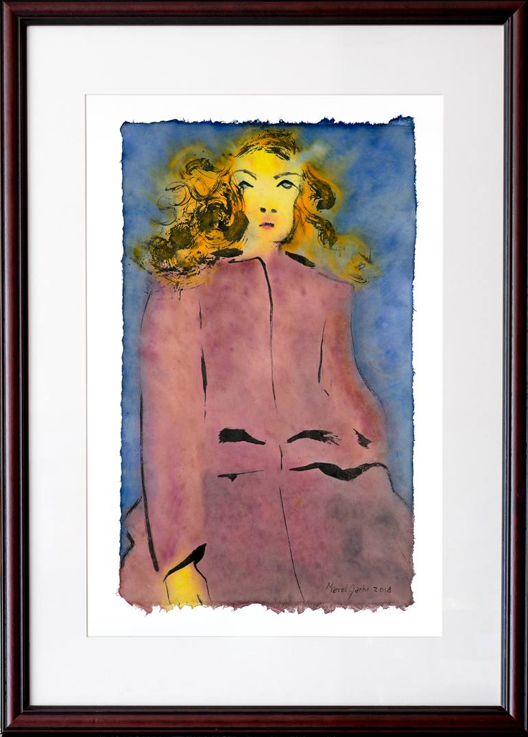 Original Expressionism Fashion Painting by Marcel Garbi