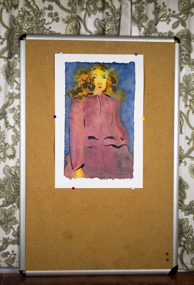 Original Expressionism Fashion Painting by Marcel Garbi