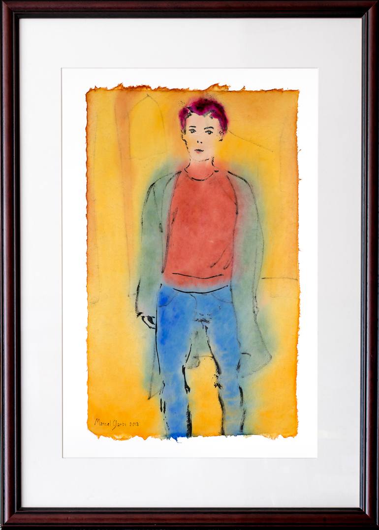 Original Men Painting by Marcel Garbi