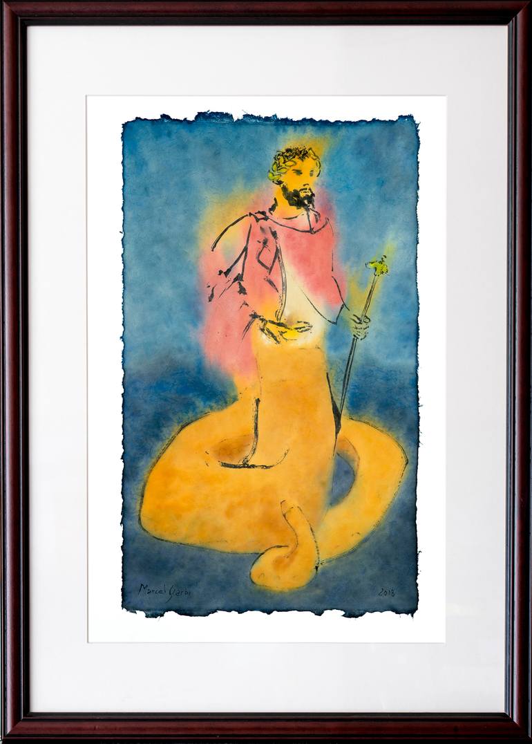 Original Classical mythology Painting by Marcel Garbi