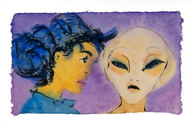 Original Expressionism Outer Space Paintings by Marcel Garbi