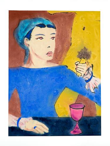 Original Expressionism Erotic Paintings by Marcel Garbi