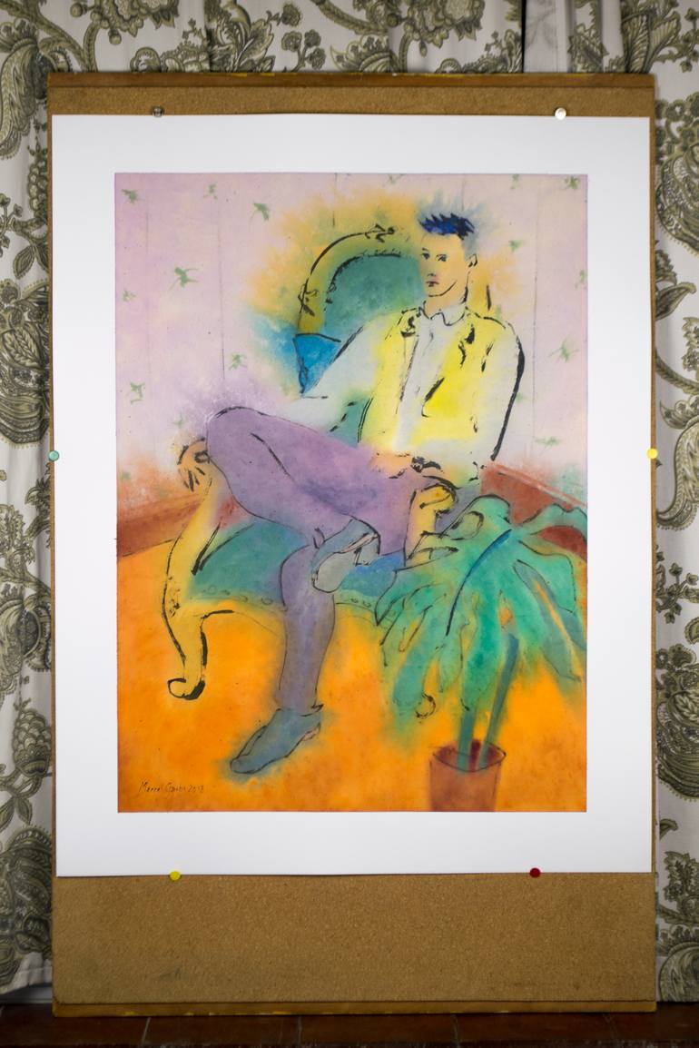 Original Fashion Painting by Marcel Garbi