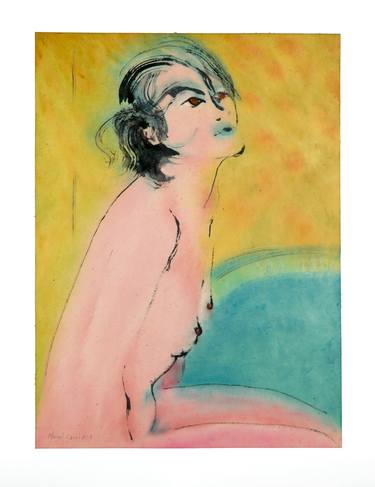 Original Impressionism Nude Paintings by Marcel Garbi
