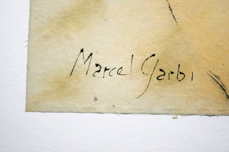 Original Expressionism People Painting by Marcel Garbi