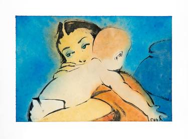 Original Expressionism Family Paintings by Marcel Garbi