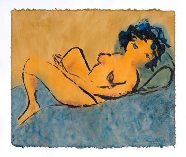 Original Expressionism Nude Paintings by Marcel Garbi