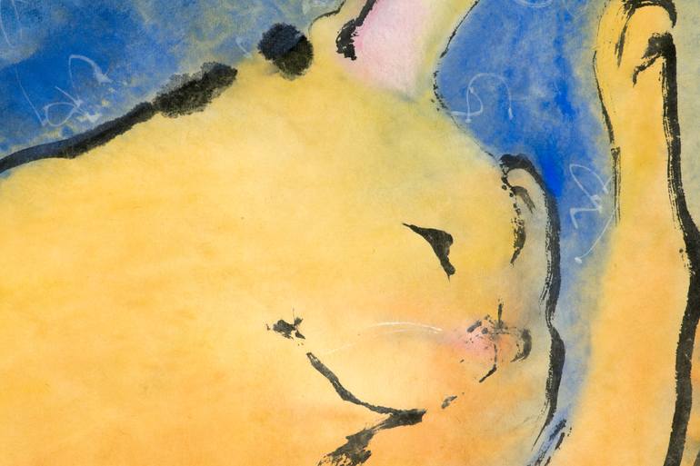 Original Expressionism Animal Painting by Marcel Garbi