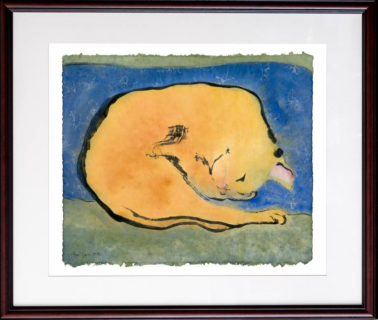 Original Expressionism Animal Painting by Marcel Garbi