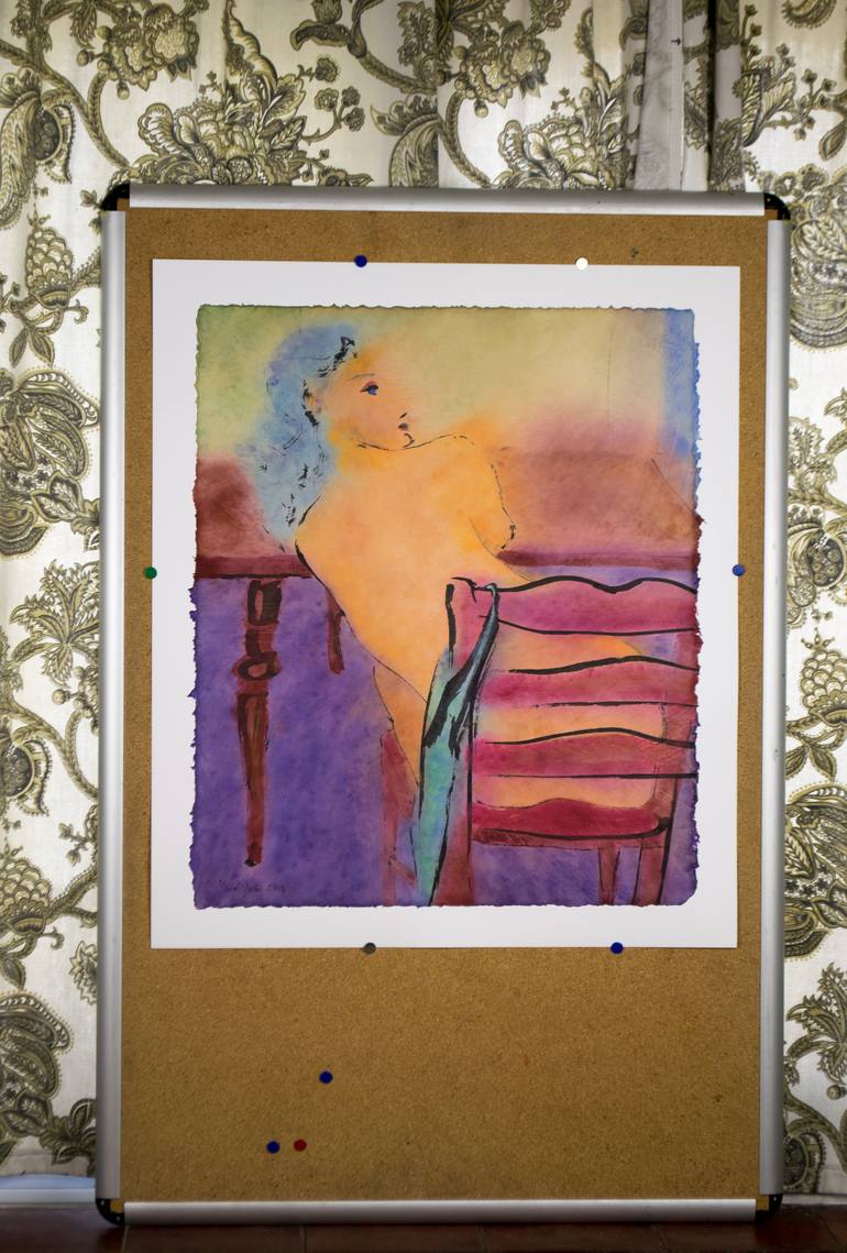 Original Nude Painting by Marcel Garbi